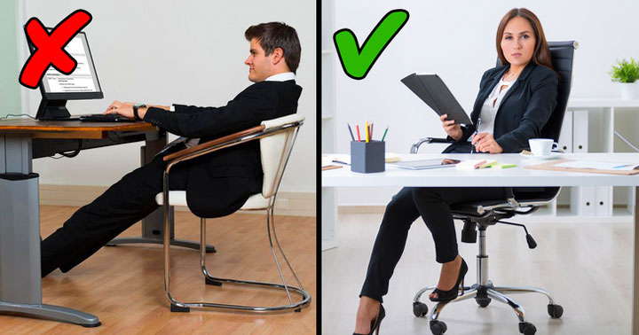 Tư thế ngồi chuẩn giúp phòng ngừa đau lưng, mỏi vai gáy cho dân văn phòng.