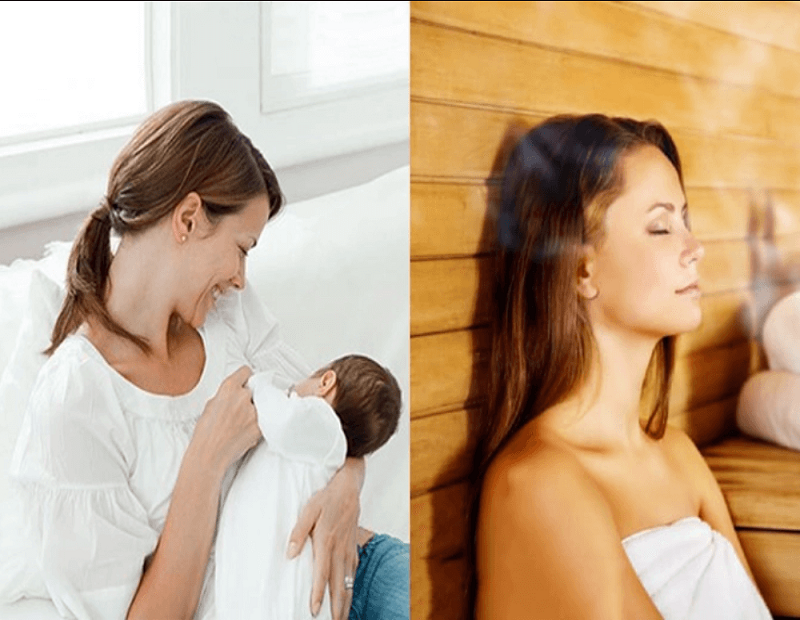 Xông năng lượng hỗ trợ thải độc, giảm phù nề và mang lại cảm giác nhẹ nhõm cho phụ nữ sau sinh