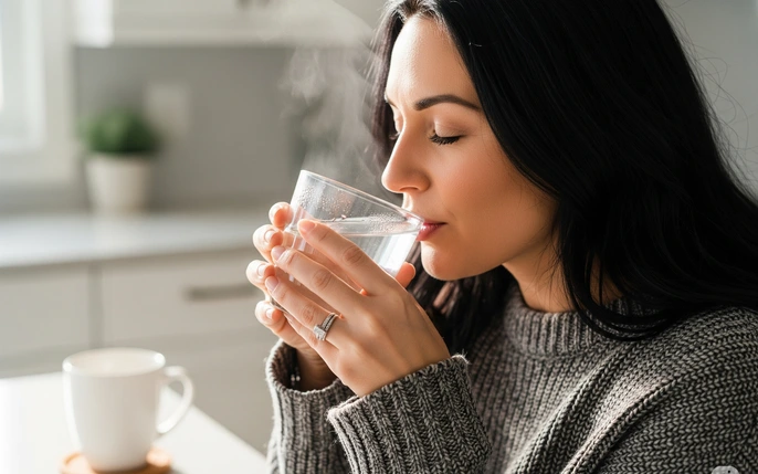 Bắt đầu ngày mới với một cốc nước ấm – thói quen nhỏ cho sức khỏe lớn.